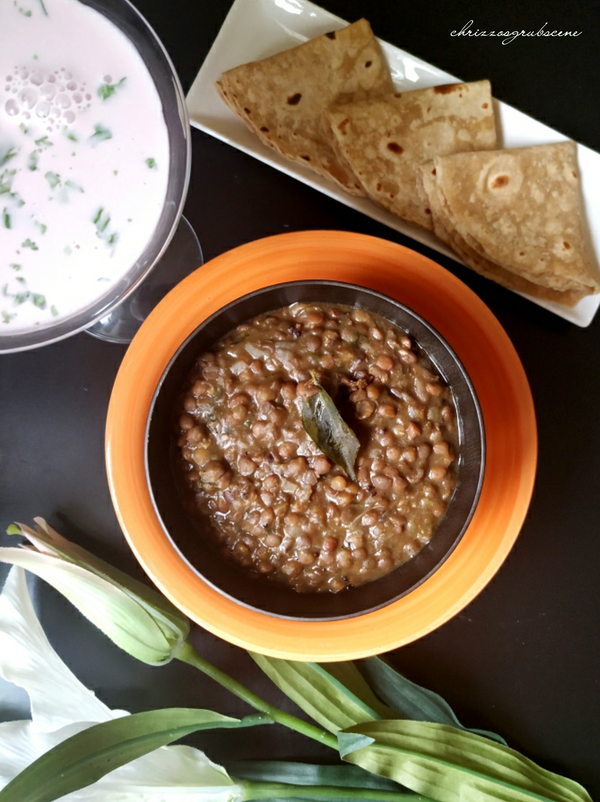 Recipe for Goan Akka Masoor/Whole Red Lentil gravy