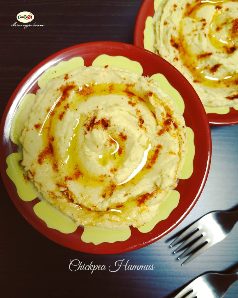 Recipe for Chickpea Hummus chrizzosgrubscene
