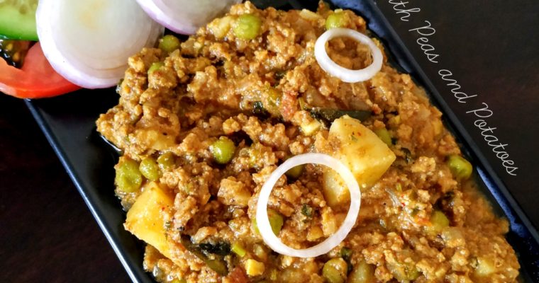 Quick Recipe for Kheema/Mince with Peas and Potatoes