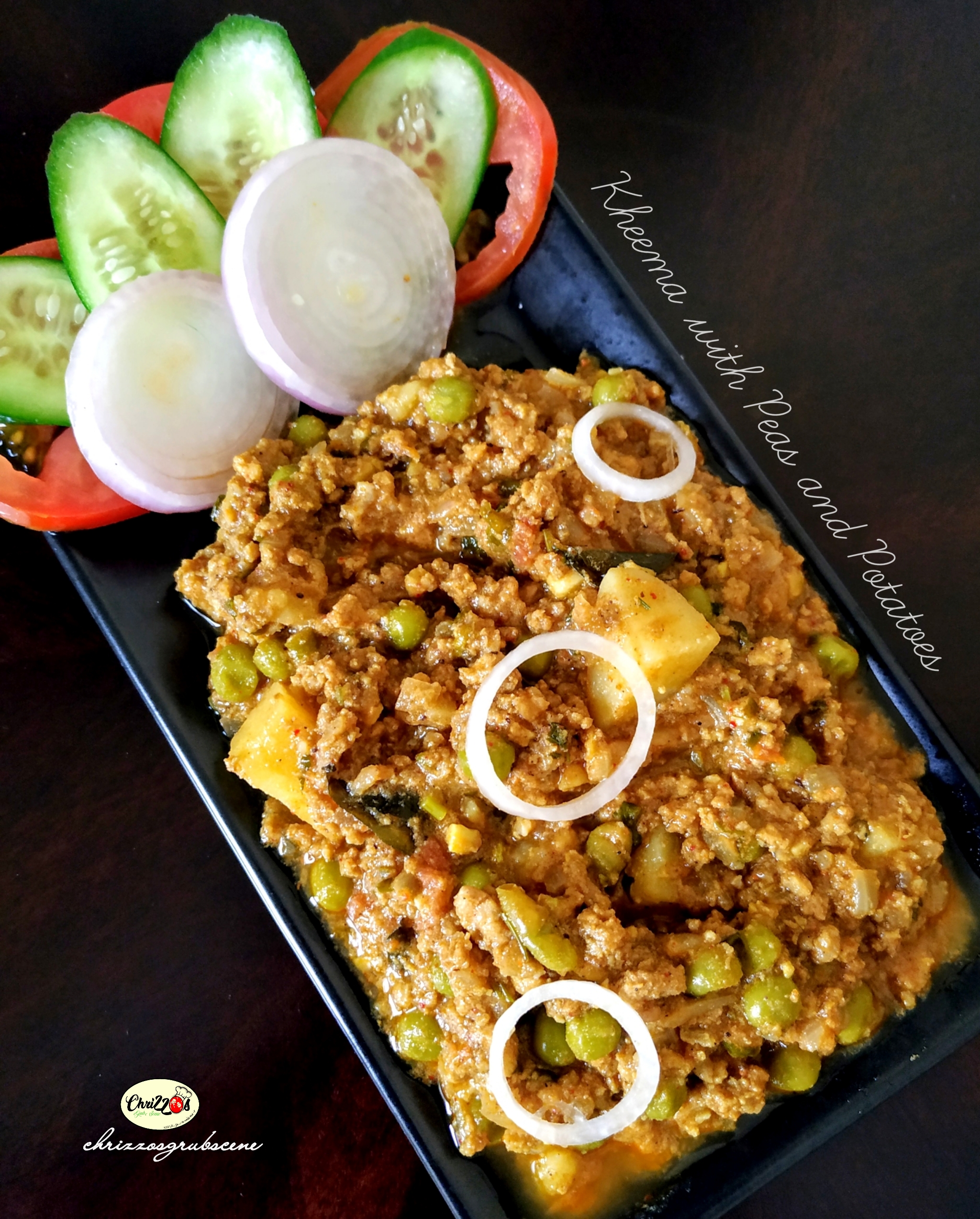 Quick Recipe for Kheema/Mince with Peas and Potatoes chrizzosgrubscene