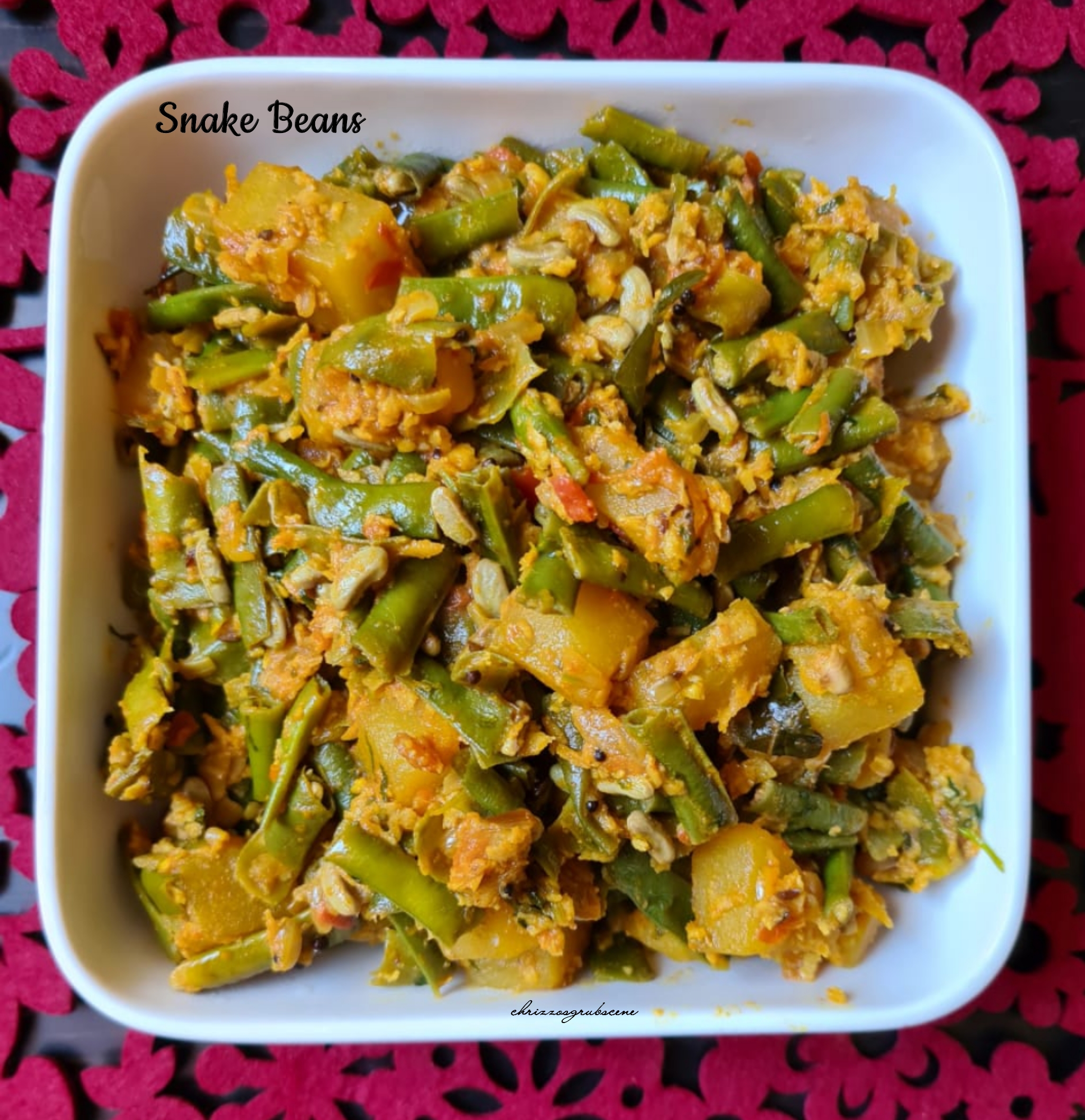 Recipe for Ireel/Snake Beans/Long Beans/Eeril Bhaji