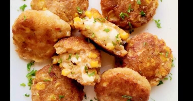 Recipe for Cheesy Corn Aloo Tikki